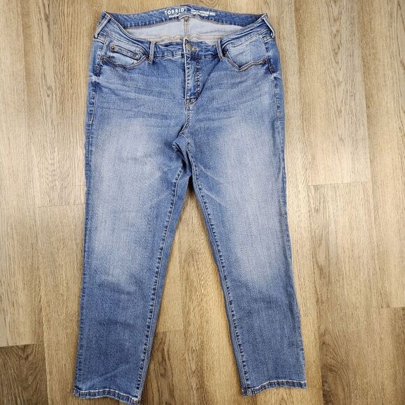 Torrid Perfect Boyfriend Ankle Stretch Jeans size 16 - Picture 1 of 7